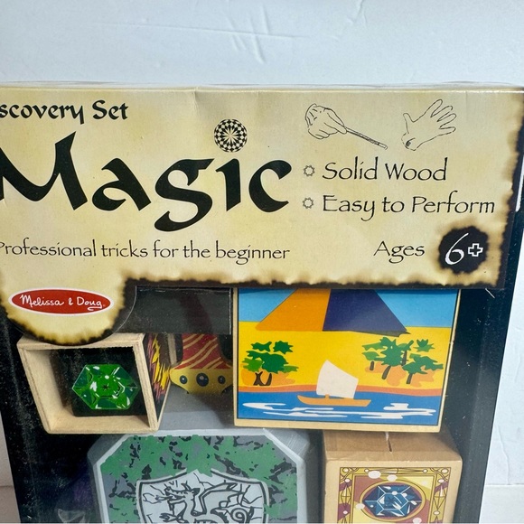 NWT. Melissa & Doug Discovery Magic Set with 4 Classic Tricks, Solid-Wood - Picture 2 of 10